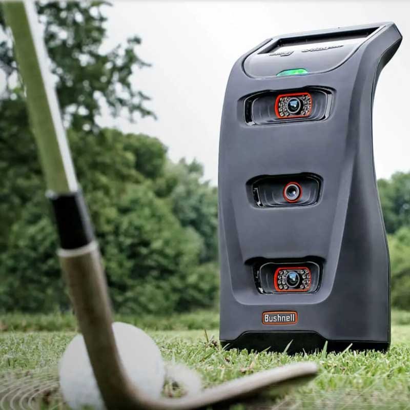 Garage-Golf-Simulator-Bushnell-3 Best Launch Monitors for Accurate Golf Simulation