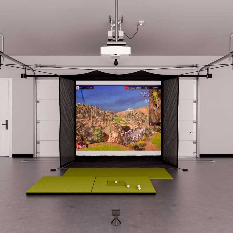 Garage-Golf-Simulator-Garmin-R10-2 Garage Golf Simulator Garmin R10 Package