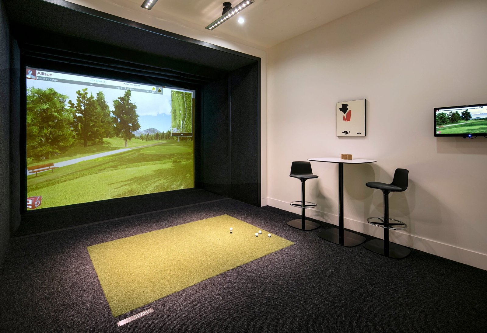 Indoor Golf Simulator in California