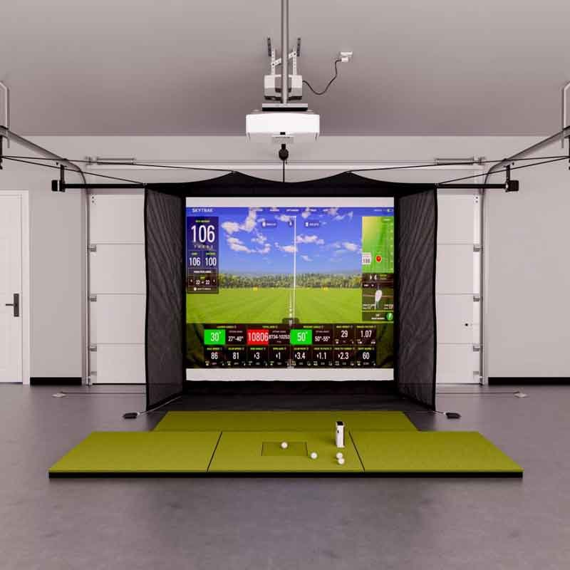 SkyTrak+ Garage Golf Simulator Package